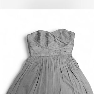 J. Crew Strapless Gray Dress